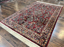 Karastan Rug 5.9 x 9 Red Sarouk Rug