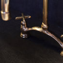 Stylish Engraved V-Style Brass Bridge Faucet for a Touch of Elegance