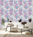 Gentle Exotic Leaves Wallpaper