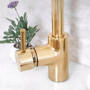 Unlacquered Brass Single Handle Faucet , Hot and Cold , Bathroom Faucet, Brass Bathroom Faucet