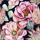 Voguish Large Pink Flowers Wallpaper Vogue