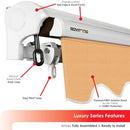 Advaning Luxury Series Fully Assembled Retractable Sun Shade Canopy Awning (SAK31549)