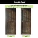 Finished & Unassembled Single Barn Door with Hardware Kit (H Design)