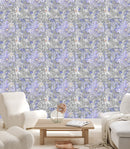 Modish Floral Outlines Wallpaper