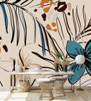 Voguish Light Beige Floral Wallpaper