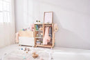 calla Solid Wood Jigsaw Shelf with Removable Legs