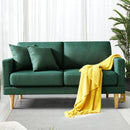 Ainfox Loveseat For Reading, Accent Chair Bedrooms, Modern Couch Chair with Pillows