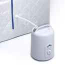 Durasage Lightweight Portable Personal Steam Sauna Spa for Relaxation at Home, 60 Minute Timer, 800 Watt Steam Generator, Chair Included - Blue Trim