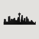 Seattle Skyline Metal Wall Art – Pacific Northwest City Urban Home Decor