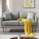 Ainfox Loveseat For Reading, Accent Chair Bedrooms, Modern Couch Chair with Pillows