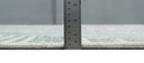 Custom Made Hand Tufted Ivory and Gray Stripes Pattern wool Rug