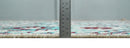 5x8 Hand Knotted Ivory, Blue and Red Antique Contemporary Bamboo Silk Area Rug