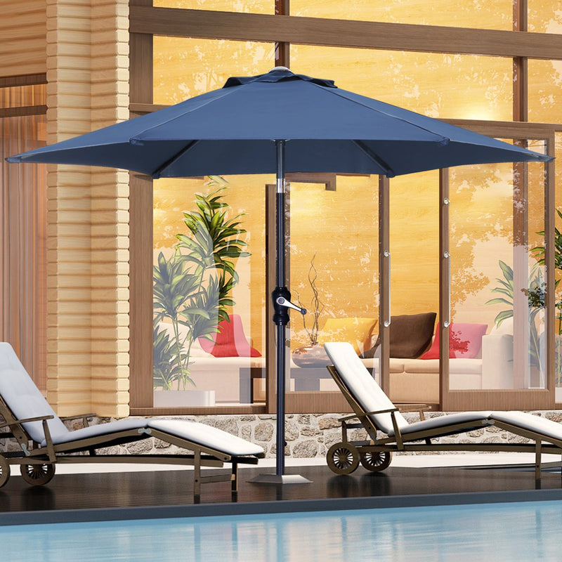 Ainfox 7.5FT Patio Umbrella Outdoor Table Umbrella,Market Umbrella wit