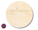 Unfinished Wood Etched Welcome Sign | JGrondz | Paint By Line Crafts | up to 30" DIY