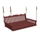 Keystone Amish Co. 5 Foot York Recycled Plastic Swing Bed, Cherry Wood