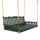 Keystone Amish Co. Twin York Porch Swing Bed, Dark Green Paint