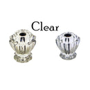 Fluted Glass Knob Vintage Old-Cut Replica Front Mounted Retro Depression Era