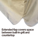 Built-In BBQ Outdoor Gas Grill Cover 36"L x 30"D x 16"H Taupe