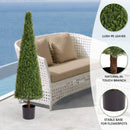 Tree Artificial Boxwood Topiary Tree Plant Potted Trees Decorations For Indoor Living Room Outdoor 150cm 1pcs/set