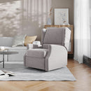 Omma Swivel Glider Rocking Recliner 360 Degree Swivel Light Gray