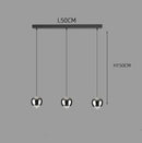 Restaurant Cafe Bar Living Room Ball Long Line Chandelier