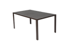 7 Pieces Patio Dining Set,  Outdoor Furniture Table and 6 Textilene Chairs, Outdoor Furniture with Rectangular Table and 6 Stackable Chairs Family Conversation Set for Garden Backyard Deck-Brown