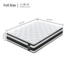 12 Inch  Full Size Breathable Cool Oeko-Tex100 Cover Memory Foam Individual Pocket Spring Hybrid Mattress