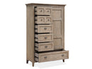 Paxton Place - Wood Door Chest - Dove Tail Gray