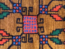 Small Persian Baluchi Rug, Tribal Rug, Brown, Multicolor