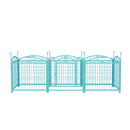Dog Playpen Indoor 24 inch 8 Panels Metal Dog Pen Pet Dog Fence Outdoor Exercise Pen with Doors, Heavy Duty Dog Fence Puppy Pen for Large Medium Small Dogs Indoor Outdoor Foldable Pet Exercise Pen