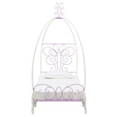 Priya II - Full Bed With Canopy - White & Light Synthetic Leather Rple