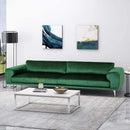 Comfy 4-seat Sofa with Metal Legs, Modern for Living Room and Study