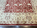 Pakistani Chobi Rug 8x10, Red, Handmade