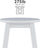 Zeke White 24 Inch Counter Stool Modern Kitchen Seating