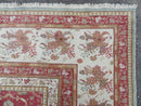 12' X 18' Palace Size Handmade Egyptian Wool Rug Carpet Soft Colors Red & Beige