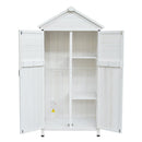 67' White Fir Wood Storage Shed with Double Doors