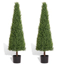 Topiary Tree Plant Potted Trees Decorations For Indoor Living Room Outdoor Tree Artificial Boxwood 120cm 2pcs/set