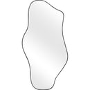 Large Black Irregular Mirror With Asymmetrical Frame