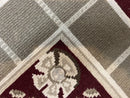 Indo Tibetan Rug 10x14, Nepali Carpet, Large Soft Wool Area Rug, Olive Tan Maroon, Contemporary Rug 10 x 14 ft Living Room Rug, Handmade Rug
