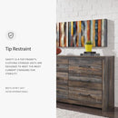 Rusticated Six Drawer Dresser Weathered Brown Bedroom