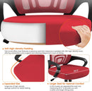 Ergonomic Red Mesh Office Chair With Lumbar Support
