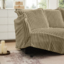 Set of 2 Slipcovered Armchairs,Deep Seat Accent Chair Set for Living Room, Reading Room, Bedroom and Working Spaces,Armchair Sets with Large Soft Pillows,Camel Corduroy Fabric