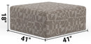 Zeke - Cocktail Ottoman - Cloud