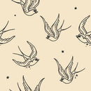 Beige Swallow Wallpaper