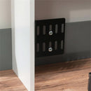 Transitional Engineered Wood Headboard with Adjustable Shelves