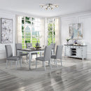 Lanton - Side Chair (Set of 2) - Gray Linen & Antique White