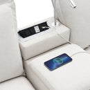 [VIDEO+NEW]109*57' Modern Sectional Cloud Sofa with Console,USB charger,Reading Light,Cup Holder,Wide Seat,4 Seat Chenille Modular Couch,Storable Indoor Funiture for Living Room,Apartment,2 Colors