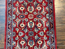 Small Pak Persian Handmade Wool Rug 1.7 x 2, Red
