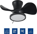 22-Inch Quiet Ceiling Fan With LED Light Remote Control