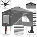 Ainfox 12ftx12ft Pop Up Canopy Tent with 4 Sidewalls One Push Tent Canopy with Wheeled Carry Bag, 8 Stakes and 4 Ropes